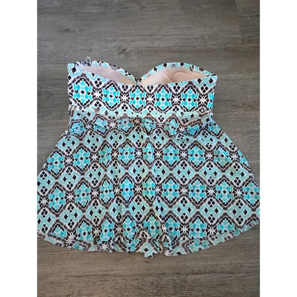 Merona Blue Tankini have Medium and Large available - Picture 9 of 9